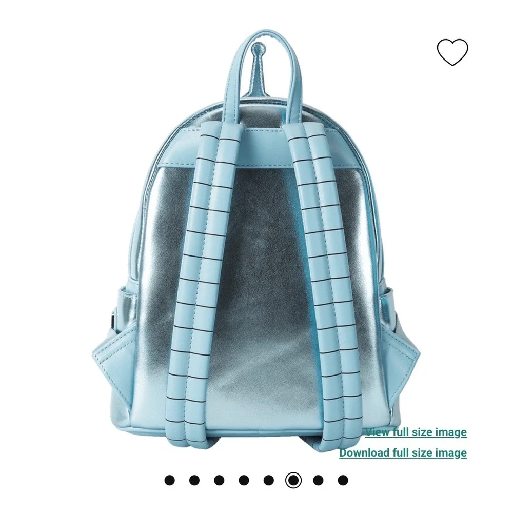 Loungefly Futurama Bender WonderCon Mini Backpack‎ Metallic Silver FTRBK0001